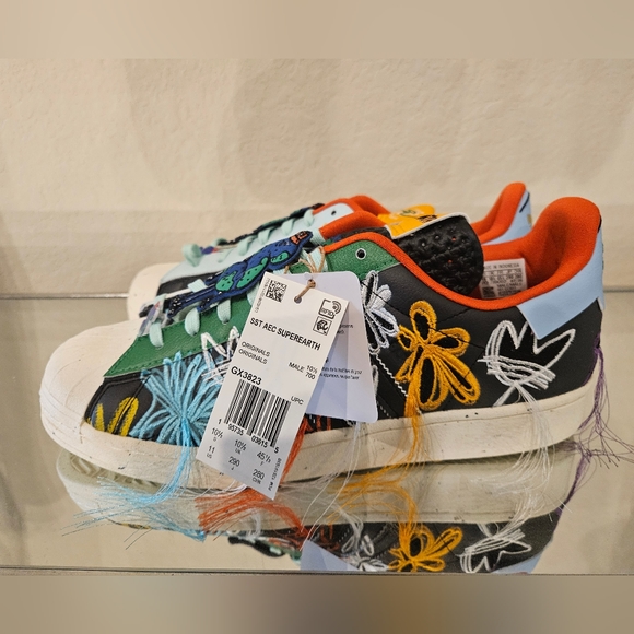 adidas gazelle silver green womens Adidas Consortium GX3823 Sean Wotherspoon SUPEREARTH Superstar Mens  Lifestyle Shoe main image 1